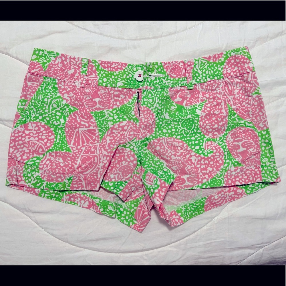 Lilly Pulitzer size 6 shorts pink and green